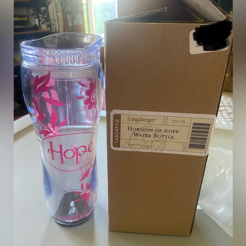 Longaberger Horizon of Hope water bottle